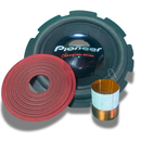 Kit Reparo Desmontado Para Alto-Falante 12" Pionner Cara Preta – 4 Ohms - 8 Ohms