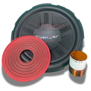 Kit Reparo Desmontado Para Alto-Falante 12" Pionner Cara Preta – 4 Ohms - 8 Ohms