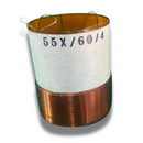 Bobina Reforçada de Racha Kapton 55x60 4+4 - 70/25 - 4 e 8 Ohms